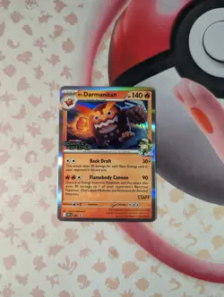 Pokemon N's Darmanitan 181 Staff Prerelease Promo Scarlet & Violet - Image 1