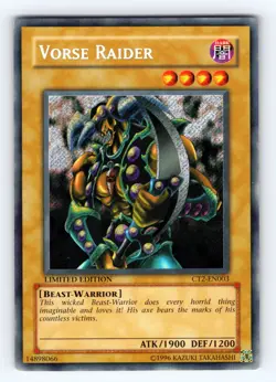 Yugioh Vorse Raider CT2-EN003 Limited Edition Secret Rare - VLP 💎 - Image 1