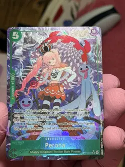 One Piece TCG OP14-033 Perona Alt Art OP14 The Azure Sea's Seven NM ENGLISH - Image 3