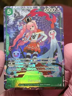One Piece TCG OP14-033 Perona Alt Art OP14 The Azure Sea's Seven NM ENGLISH - Image 4
