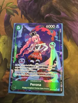 Perona OP14-033 Alternate Art - The Azure Sea’s Seven One Piece TCG English NM - Image 1