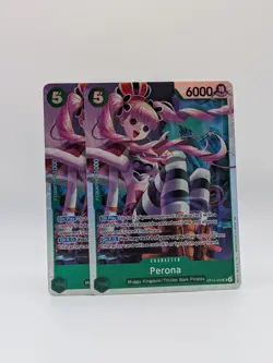 x2 One Piece TCG The Azure Sea's Seven OP14-033 Perona SR - Image 1