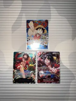 Monkey D. Luffy WINNER Anniversary Promo Alt Art ST01-012 One Piece TCG NM - Image 1