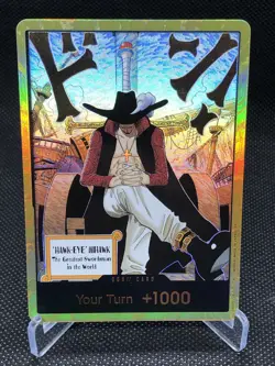 Dracule Mihawk OP14 Gold Don!! Azure Sea's Seven One Piece English - Image 1