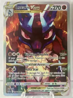 Lucario VSTAR SWSH291 SWSH: Sword & Shield Promo Card Holo NM (CW) - Image 1