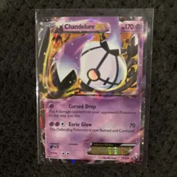 Pokemon Card: Chandelure EX 77/113 Legendary Treasures Set Ultra Rare! - Image 1