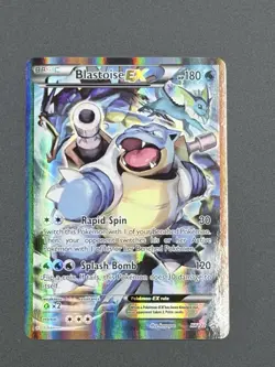 Pokemon TCG Blastoise EX Black Star Promo Holo Card XY122 - Image 1