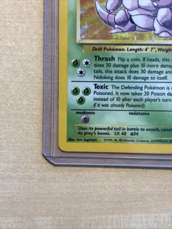 Pokemon TCG Nidoking Base Set Holo Unlimited Rare Card 11/102 - Image 5