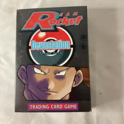 Pokemon WOTC Team Rocket Devastation Theme Deck Empty Box NO CARDS - Image 2