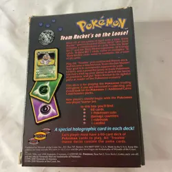 Pokemon WOTC Team Rocket Trouble Theme Deck Empty Box NO CARDS - Image 3