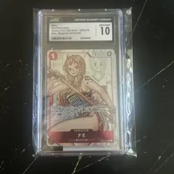 ONE PIECE Card Nami OP01-016 Promo Parallel MANGA 25th Anniversary CGC 10 mint - Image 1