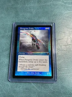 Peregrine Drake (Retro Frame) Dominaria Remastered Foil M/NM MTG - Image 1