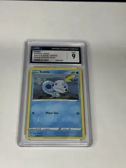 Pokemon TCG Sobble Holo Card 054/202 Cosmos Spring Collector Chest Graded CGC 9 - Image 1