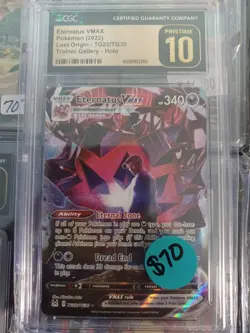 ⭐ PRISTINE CGC 10 Gem Mint ⭐ ETERNATUS VMAX Lost Origin TG22/TG30 Pokemon Card - Image 1
