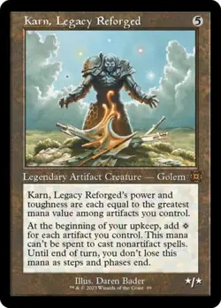 Karn, Legacy Reforged (Retro Frame) - Near Mint MTG - Image 1