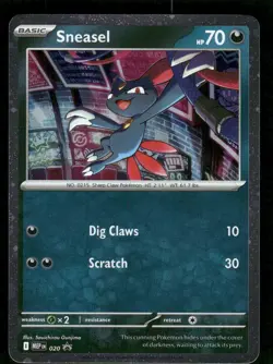 Pokemon Cards Sneasel 020 Mega Evolutions Promo NM - Image 1