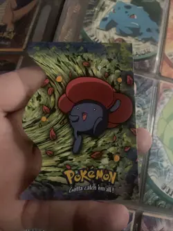 1998 topps pokemon EV6 of 12 #45 Vileplume Die-cut Card Excellent Condition - Image 1