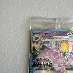 Pokemon TCG Espeon EX Prismatic Evolutions Promo Card 034/131 Stamped Sealed - Image 5