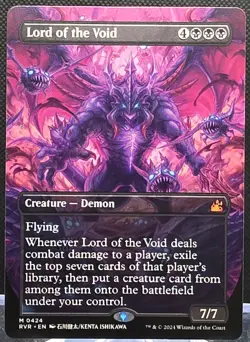 Lord of the Void #424 Ravnica Remastered Anime Borderless Regular Mythic - Image 1
