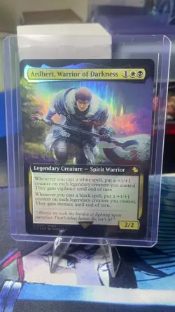 Ardbert, Warrior of Darkness Extended Art Foil 0164 MTG Final Fantasy Commander - Image 1