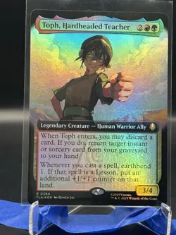 MTG Avatar The Last Airbender Toph, Hardheaded Teacher #0384 Extended Art Foil - Image 1