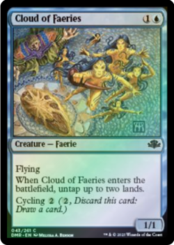 Cloud of Faeries 43/261 Dominaria Remastered Foil MTG Common - Image 1