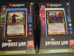 MTG Brothers War BRO Set of 2 Commander Deck Iron Alliance & Burnished Banner - Image 1