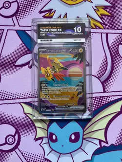 Pokemon TCG - Tapu Koko ex 247/182 - Paradox Rift - SIR - Graded - ACE 10 - Image 1