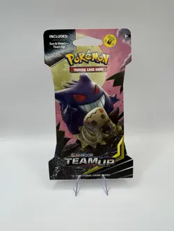 Pokemon Booster Pack Sun & Moon Team Up Sleeved Gengar & Mimikyu - Image 1