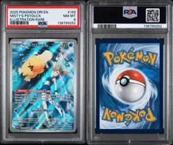 Pokemon Misty's Psyduck Destined Rivals Illustration Rare #193 PSA 8 Mint - Image 3