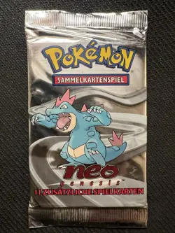 Pokemon TCG Neo Genesis Unlimited Booster Pack Factory Sealed WOTC GERMAN - Image 1