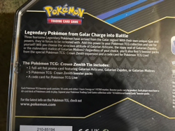 Pokemon TCG: Crown Zenith Articuno Tin - Sealed - Image 3