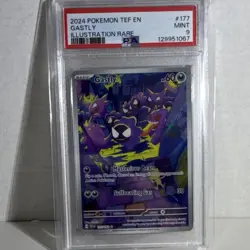 Pokemon Gastly SV05: Temporal Forces 177/162 2024 Holo Illustration Rare PSA 9 - Image 1