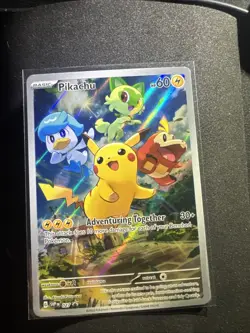 Pikachu NM Promo 027 Scarlet & Violet Promo (SVP) Pokemon TCG - Image 1