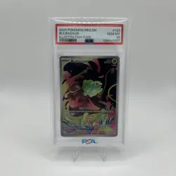 2025 Pokemon English Mega Evolution Illustration Rare #133 Bulbasaur PSA 10 - Image 1