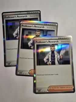 X3 Professor's Research 190/198 SV01 Scarlet & Violet Base Set Holo Pokemon Tcg - Image 1