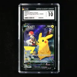 CGC 10 GEM MINT 2024 Pokemon CHN Pikachu V 016/004 Holo - Image 2