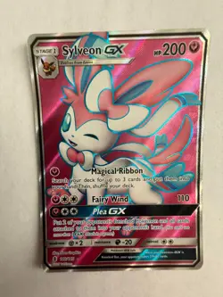 Pokemon TCG Sylveon GX Guardians Rising Holo Full Art Ultra Rare Card 140/145 - Image 1
