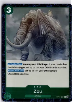 OP08-039 Zou Rare English One Piece TCG Card OP08 Two Legends - Image 1