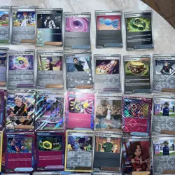 Pokemon TCG Holo Trainer Supporter Card Lot (59 Total, SIR, IR, Rare Holos) - Image 3