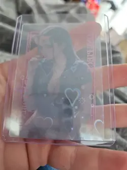 One Piece Holo Hearts Vinyl Clear ' Robin ' KN-UTT-003 Trading PACK FRESH Card - Image 2