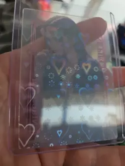 One Piece Holo Hearts Vinyl Clear ' Robin ' KN-UTT-003 Trading PACK FRESH Card - Image 3