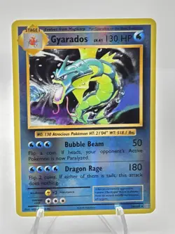 HOLO Gyarados 34/108 - 2016 Pokemon Evolutions Rare Card - Mitsuhiro Arita Art - Image 1