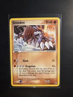 Groudon 14/106 NM -Vintage 2005 Rare Pokemon Card- EX Emerald - Image 1