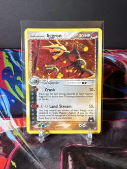 Team Magma's Aggron 7/95 Team Magma Vs Team Aqua Holo 2004 Pokemon Card MP - Image 1