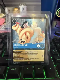 Cruella De Vil - Style Icon Fabled 143/204 NM Lorcana Card - Image 1