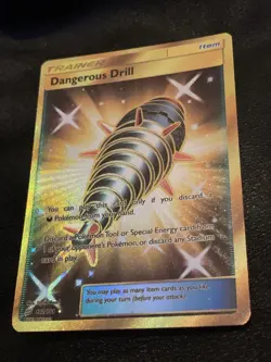Dangerous Drill Full Art Secret Rare SM - Team Up 192/181 Pokemon Card TCG - Image 1