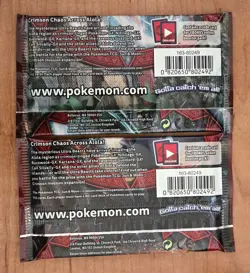 Crimson Invasion 2 Booster Packs Lot Sun & Moon 2017 Sealed Pokemon Card English - Image 2