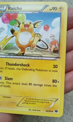 Raichu 40/99 Next Destinies Black & White Pokemon Card LP 2012 - Image 5
