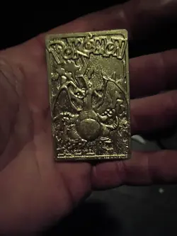 1999 Burger King Pokemon Charizard Nintendo 23K Gold Plated Trading Card - Image 5